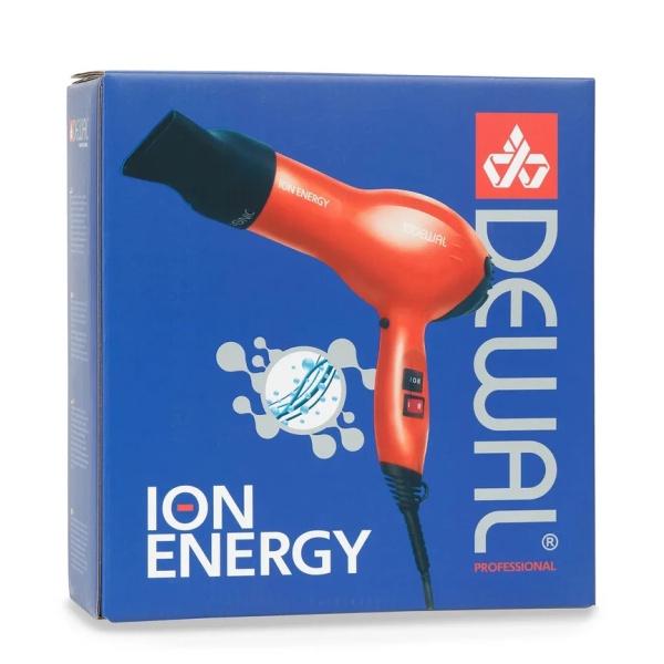 Dewal Pro Фен Ion Energy, красный, 2000 Вт, 2 насадки купить - 0