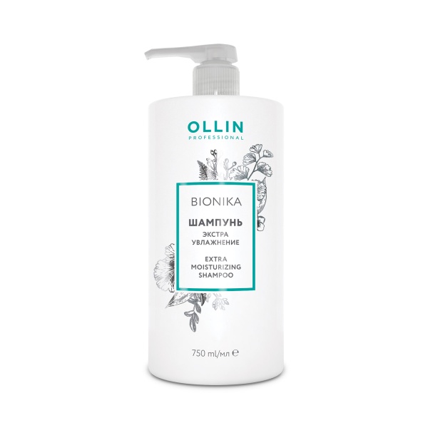 Ollin Professional Шампунь для волос экстра увлажнение Bionika, 750 мл купить - 0
