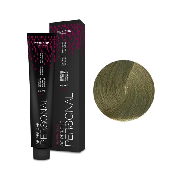 Periche Profesional Стойкий краситель для волос Personal, № 8.17 Light Blonde Metallic Ash, 100 мл купить - 0