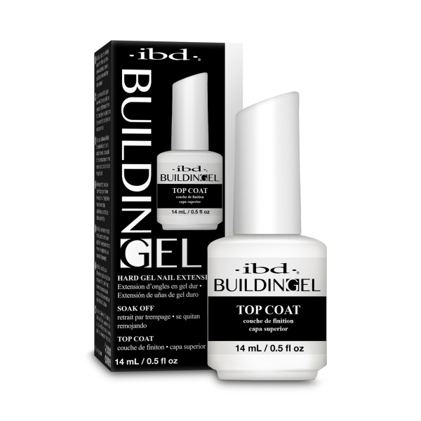 ibd Верхнее покрытие с кисточкой LED/UV Building Gel Top Coat, 14 мл купить - 0