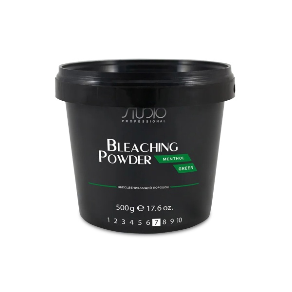 Studio Professional Пудра осветляющая ментол Bleaching Powder Menthol Green, 500 гр купить - 0