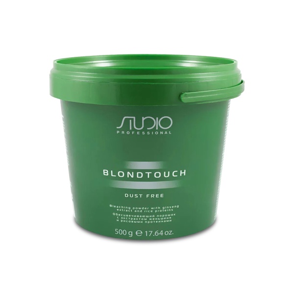 Studio Professional Обесцвечивающий порошок с женьшенем и рисовыми протеинами Blondtouch Dust Free, 500 гр купить - 0