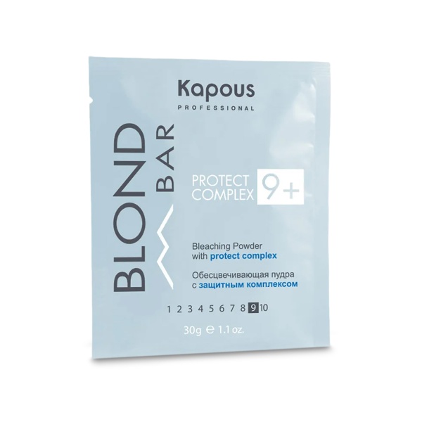 Kapous Обесцвечивающая пудра с защитным комплексом 9+ Blond Bar, 30 гр купить - 0