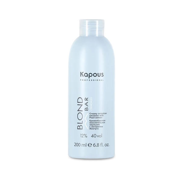 Kapous Кремообразная окислительная эмульсия с экстрактом жемчуга Blond Bar Cremoxon, 12%, 200 мл купить - 0