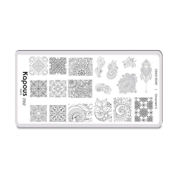 Kapous Пластина для стемпинга Crazy Story Ornament, №3 купить - 0