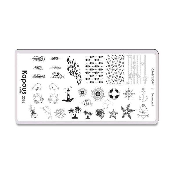 Kapous Пластина для стемпинга Crazy Story Sea Mood купить - 0