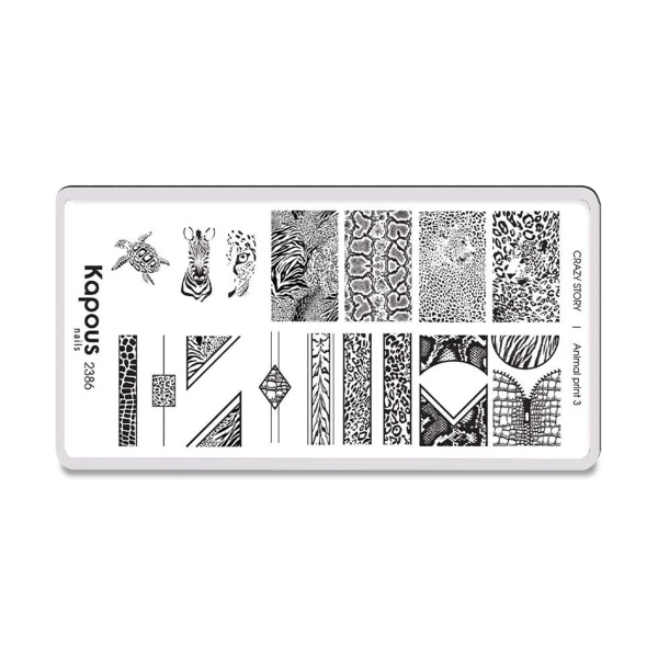 Kapous Пластина для стемпинга Crazy Story Animal Print, №3 купить - 0