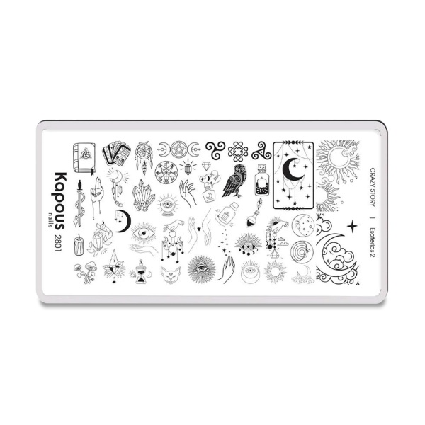 Kapous пластина для стемпинга Crazy Story, Esoterics №2 купить - 0