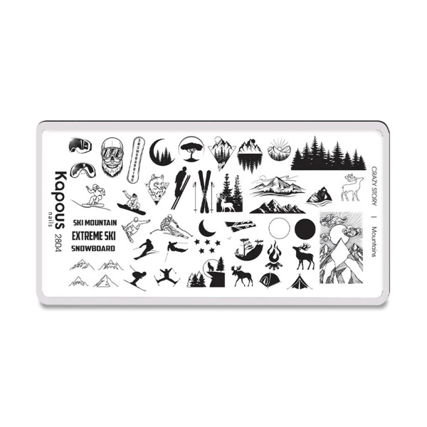 Kapous Пластина для стемпинга Crazy Story, Mountains купить - 0