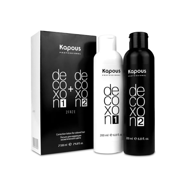 Kapous Лосьон для коррекции косметического цвета Decoxon 2 Faze, 2 x 200 мл купить - 0