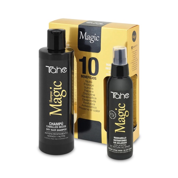 Tahe Professional Набор Magik Pack: Шампунь увлажняющий бессульфатный Cabellos Secos, маска для тонких и поврежденных волос Instant Mask, 300 мл, 125 мл купить - 0