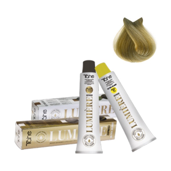 Tahe Professional Стойкая краска для волос Lumiere ExpressPermanent Hair Colour, #9 очень светлый блонд, 100 мл купить - 0