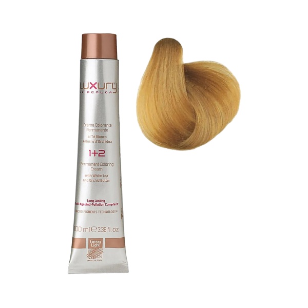 Luxury Hair Pro Краска для волос Hair Color, 10.3 светлый блондин платиновое золото Platinum Golden Blond, 100 мл купить - 0