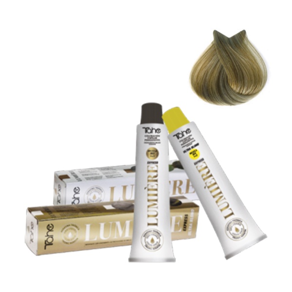 Tahe Professional Стойкая краска для волос Lumiere ExpressPermanent Hair Colour, #9.00 очень светлый блонд для седины, 100 мл купить - 0
