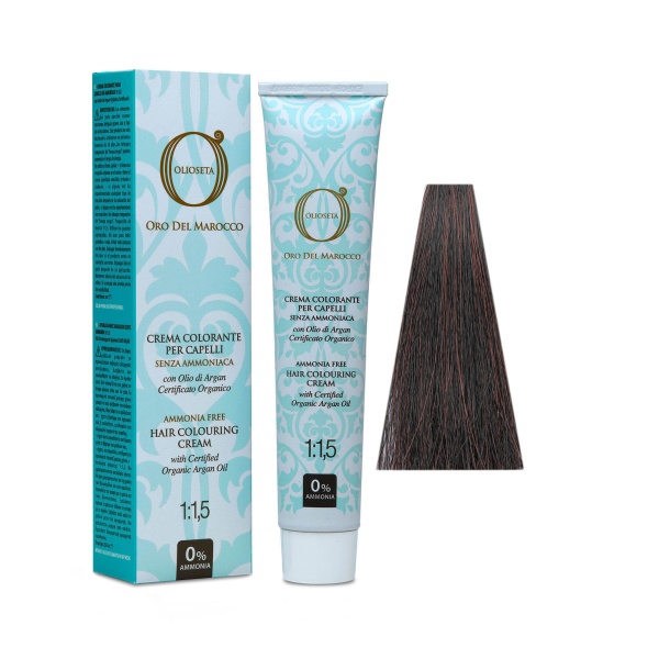 Barex Безаммиачная перманентная крем-краска Oro del Marocco Hair Colouring Cream, 4.35, 100 мл купить - 0