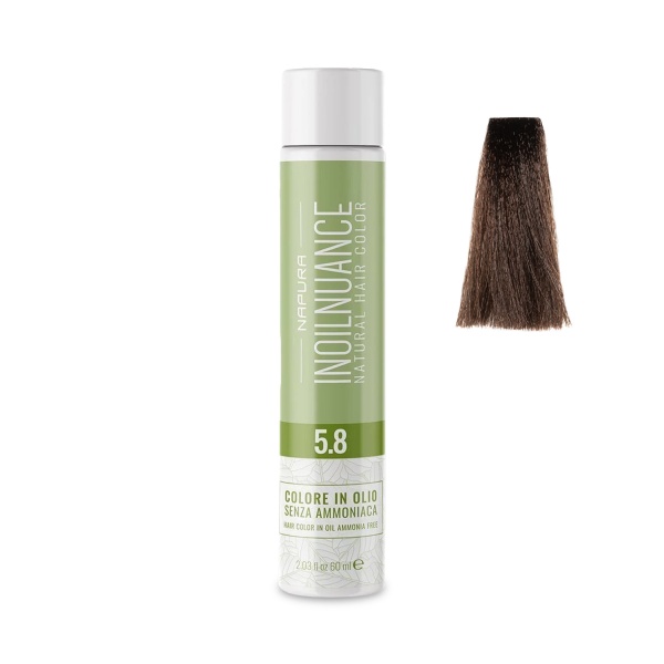 Napura Краситель безаммиачный на масляной основе Inoilnuance, 5.8 Кофейно-светло-коричневый Castano Сhiaro Moka, 60 мл купить - 0