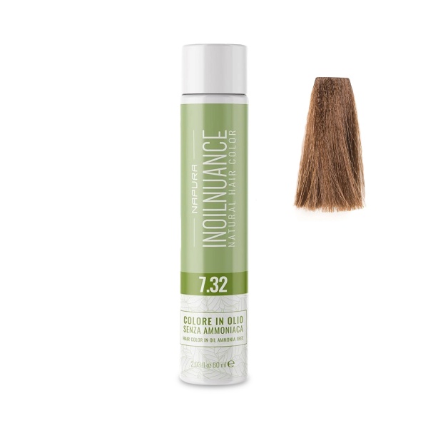 Napura Краситель безаммиачный на масляной основе Inoilnuance, 7.32 Золотистый фиолетовый блондин Blondo Dorato Irisée, 60 мл купить - 0