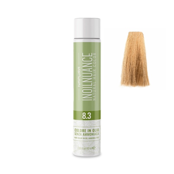 Napura Краситель безаммиачный на масляной основе Inoilnuance, 8.3 Светло-золотистый блондин Blondo Chiaro Dorato, 60 мл купить - 0