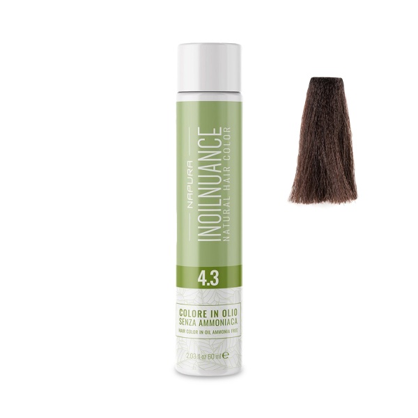 Napura Краситель безаммиачный на масляной основе Inoilnuance, 4.3 Золотисто-коричневый Castano Dorato, 60 мл купить - 0