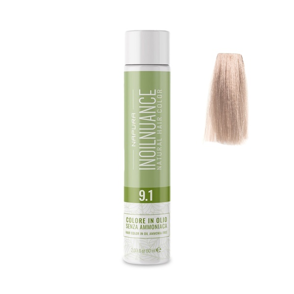 Napura Краситель безаммиачный на масляной основе Inoilnuance, 9.1 Очень светло-пепельный блондин Very light ash blond, 60 мл купить - 0