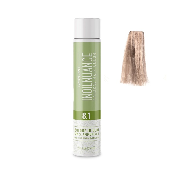 Napura Краситель безаммиачный на масляной основе Inoilnuance, 8.1 Светло-пепельный блондин Blondo Chiaro Cenere, 60 мл купить - 0