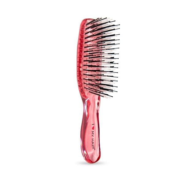 I ♥ my hair Парикмахерская щетка Русалочка 1803, розовая прозрачная, размер S купить - 0