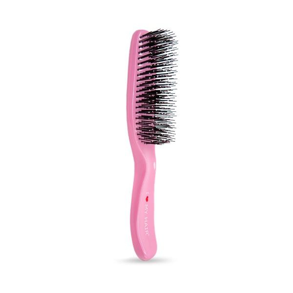 I ♥ my hair Парикмахерская щетка для расчесывания детских волос Spider 1501, розовая глянцевая, M купить - 0