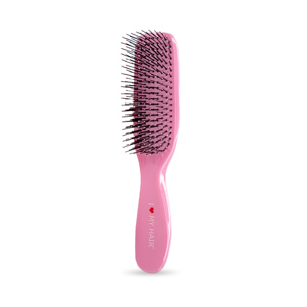 I ♥ my hair Парикмахерская щетка для расчесывания детских волос Spider 1501, розовая глянцевая, M купить - 0