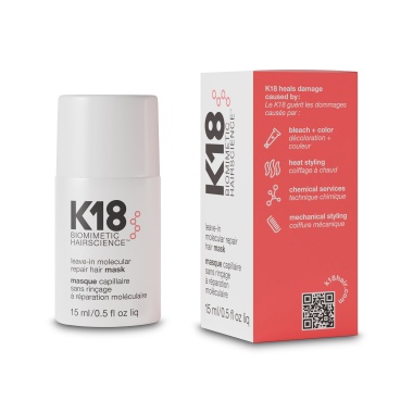 K18 Несмываемая маска для молекулярного восстановления волос Leave-In Molecular Repair Hair Mask, 15 мл купить