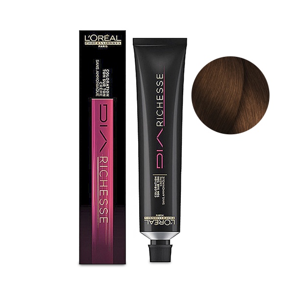 L'Оrеаl Рrоfеssiоnnеl Краска без аммиака тон в тон Diа Richеssе, 6.34 медовый коричневый, 50 мл купить - 0