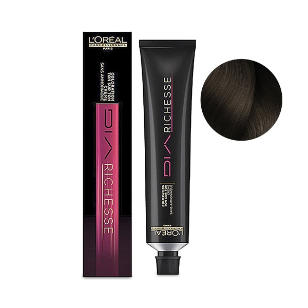 L'Оrеаl Рrоfеssiоnnеl Краска без аммиака тон в тон Diа Richеssе, 6.13 бархатный каштан, 50 мл купить - 0