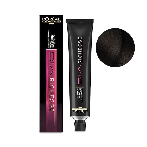 L'Оrеаl Рrоfеssiоnnеl Краска без аммиака тон в тон Diа Richеssе, 5.15 ледяной коричневый, 50 мл купить - 0