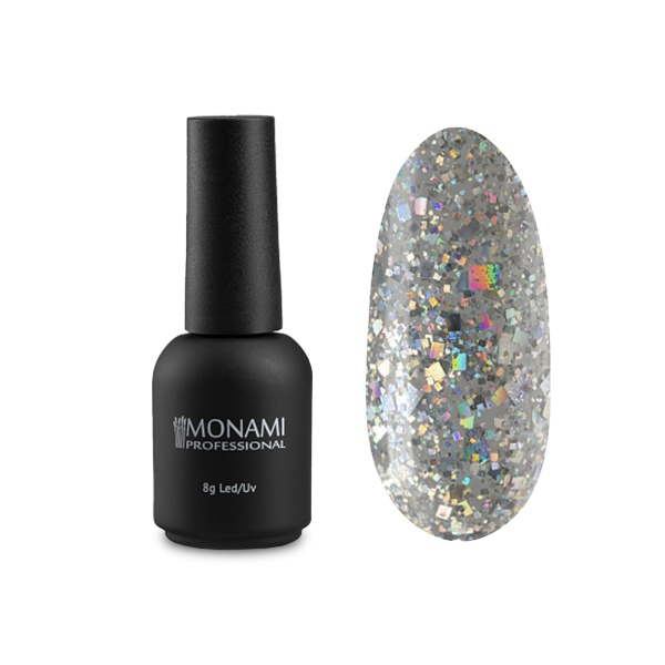 Monami Гель-лак Burlesque, Silver, 8 гр купить - 0