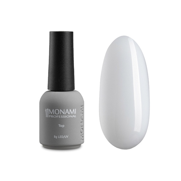 Monami Камуфлирующий топ для гель лака Super Shine Top Sunrise, White, 8 мл купить - 0