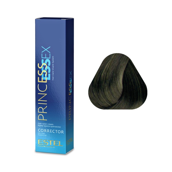 Estel Professional Крем-краска Princess Essex, 0.22 зеленый, 60 мл купить - 0