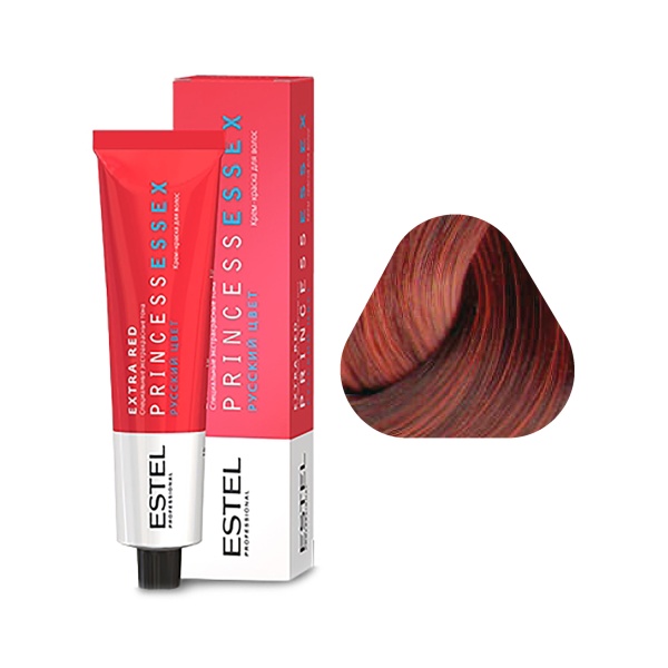 Estel Professional Крем-краска Princess Essex Extra Red, 66.54 темно-русый красно-медный, 60 мл купить - 0