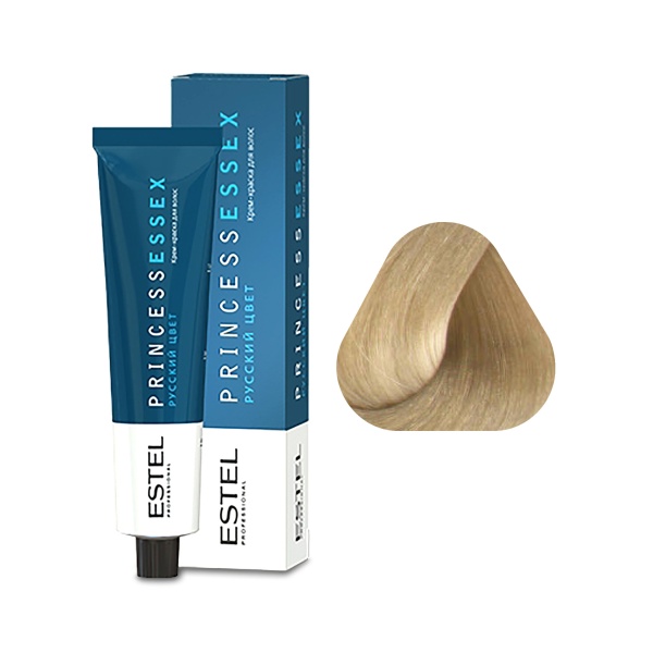 Estel Professional Крем-краска Princess Essex, 10.1 светлый блондин пепельный/хрусталь, 60 мл купить - 0