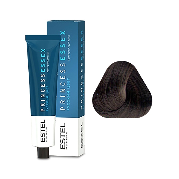 Estel Professional Крем-краска Princess Essex, 4.0 шатен, 60 мл купить - 0