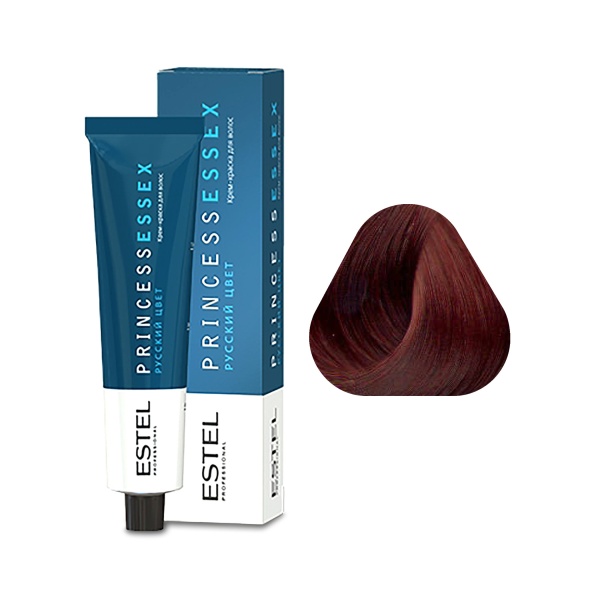 Estel Professional Крем-краска Princess Essex, 6.5 темно-русый красный, 60 мл купить - 0