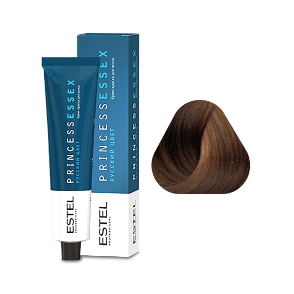 Estel Professional Крем-краска Princess Essex, 7.7 средне-русый коричневый/кофе с молоком, 60 мл купить - 0