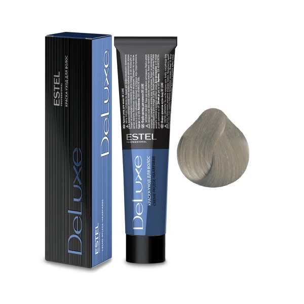 Estel Professional Краска-уход De Luxe, 10.18 светлый блондин пепельно-жемчужный, 60 мл купить - 0