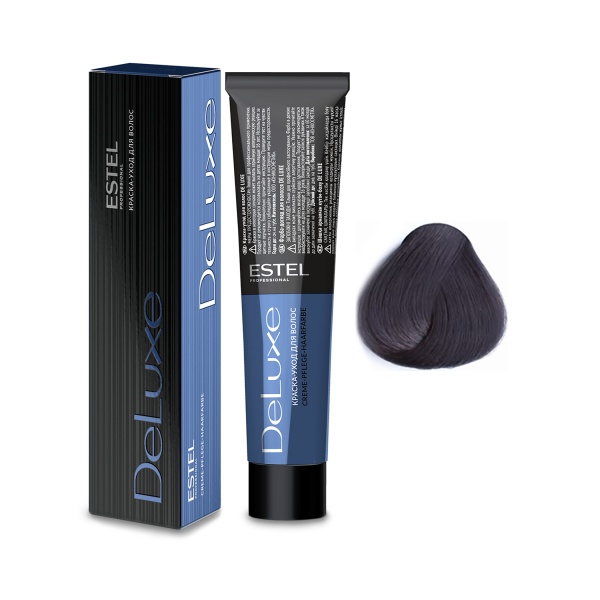 Estel Professional Краска-уход De Luxe, 7.11 русый пепельный интенсивный, 60 мл купить - 0