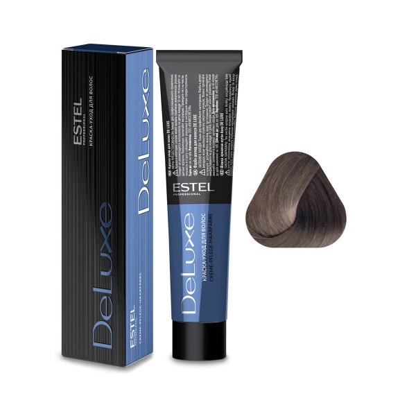 Estel Professional Краска-уход De Luxe, 7.16 русый пепельно-фиолетовый, 60 мл купить - 0