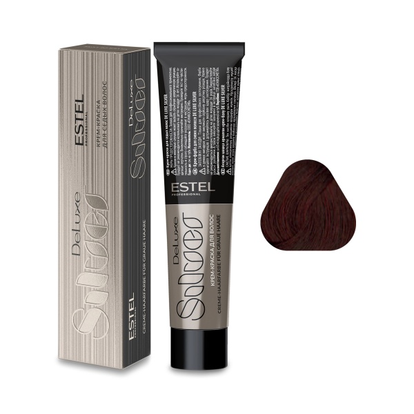 Estel Professional Крем-краска De Luxe Silver, 6.56 темно-русый красно-фиолетовый, 60 мл купить - 0