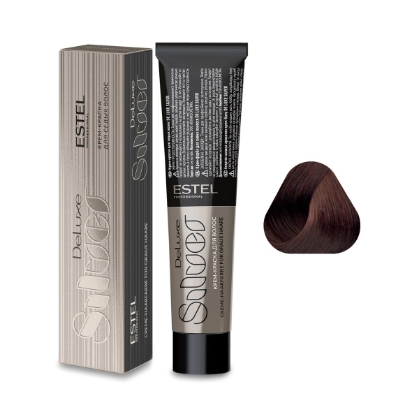 Estel Professional Крем-краска De Luxe Silver, 6.76 темно-русый коричнево-фиолетовый, 60 мл купить - 0