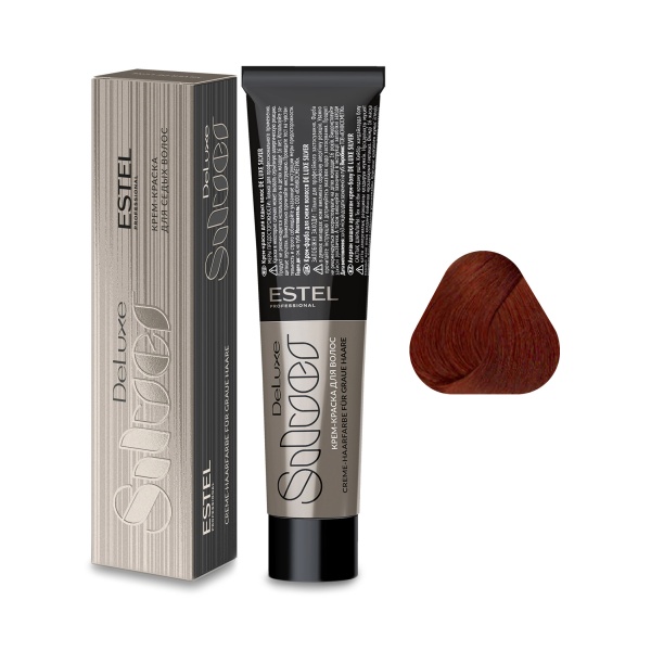 Estel Professional Крем-краска De Luxe Silver, 7.45 русый медно-красный, 60 мл купить - 0