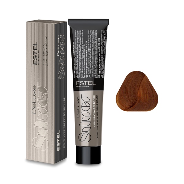 Estel Professional Крем-краска De Luxe Silver, 8.4 светло-русый медный, 60 мл купить - 0