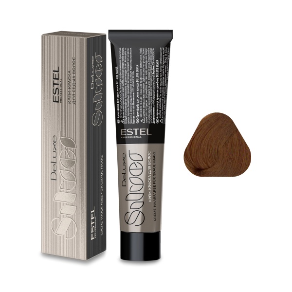 Estel Professional Крем-краска De Luxe Silver, 8.47 светло-русый медно-коричневый, 60 мл купить - 0