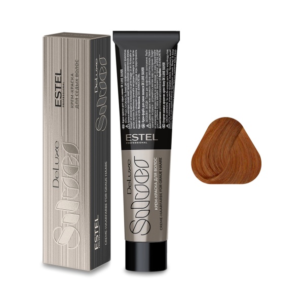 Estel Professional Крем-краска De Luxe Silver, 9.34 блондин золотисто-медный, 60 мл купить - 0