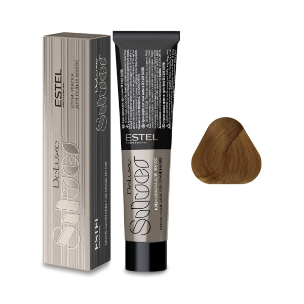 Estel Professional Крем-краска De Luxe Silver, 9.37 блондин золотисто-коричневый, 60 мл купить - 0